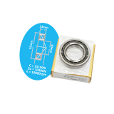 Single-row angular contact ball bearing NSK