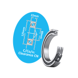 Single-row angular contact ball bearing 