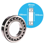 Self-aligning ball bearings NSK