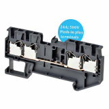 DIN track push-in terminal blocks OMRON