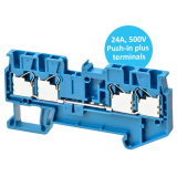 DIN track push-in terminal blocks OMRON