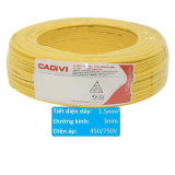 Dây điện cách điện PVC CADIVI