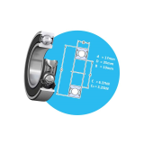 Single row deep groove ball bearings-d 17 mm SKF