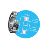 Single row deep groove ball bearings-d 17 mm SKF