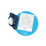 Insert bearing flanged units d20-100 mm SKF