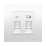 Vivace data and telephone socket SCHNEIDER