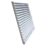 Louvered fan guards with filter 