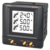 Voltage current frequency meter SELEC