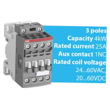 Khởi động từ 3 cực AC/DC 4...18.5kW ABB