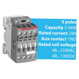 Khởi động từ 3 cực AC/DC 4...18.5kW ABB