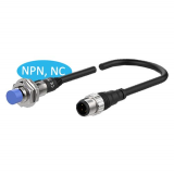 Cylindrical inductive proximity sensors with long sensing distance cable connector type AUTONICS