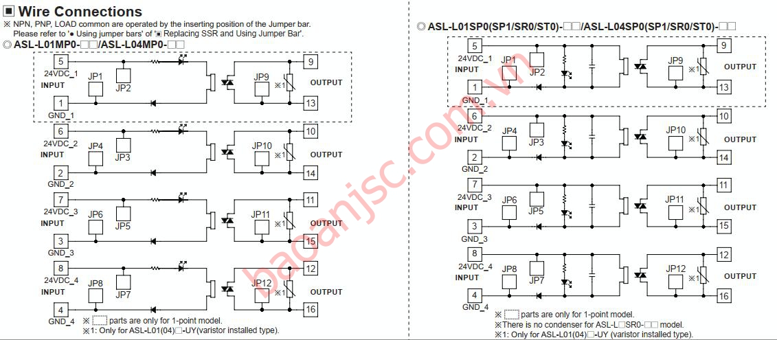 Khối kết nối bán dẫn Autonics ASL Series