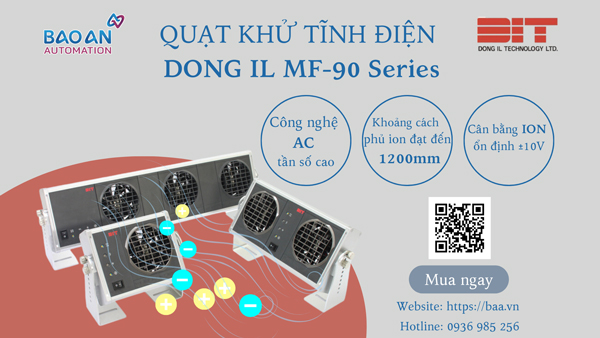 Quạt thổi ion khử tĩnh điện DONG-IL MF series