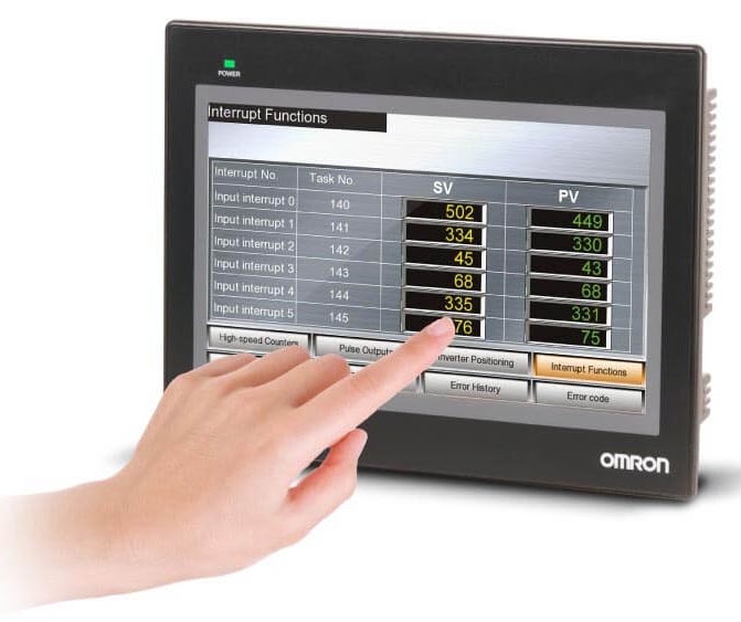 Ứng dụng của màn hình cảm ứng Omron NB7
