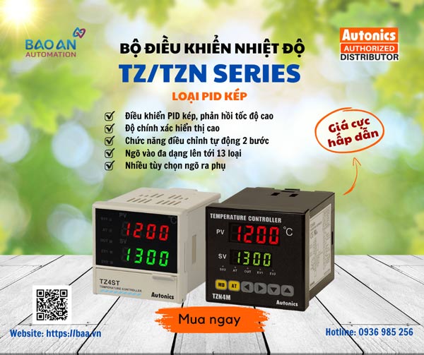 Bộ điều khiển nhiệt độ PID kép của Autonics TZ/TZN sereis