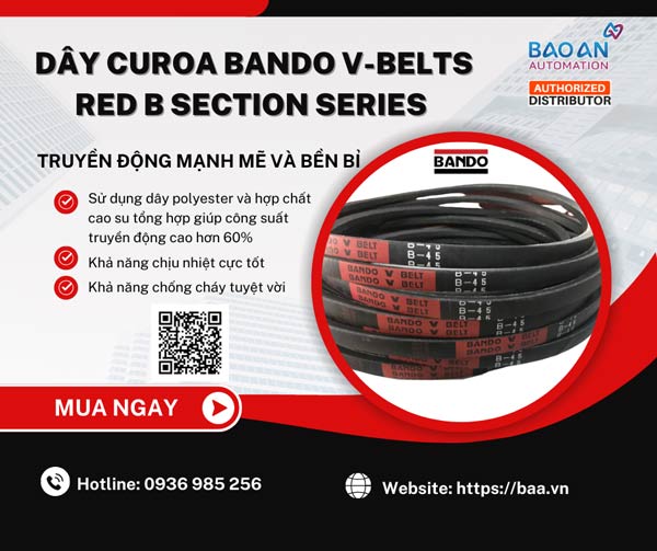 dây curoa Bando V-belts red B section series