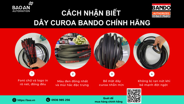 Top những cách nhận biết dây curoa Bando chính hãng