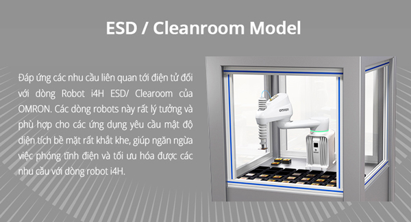dòng Robot I4H ESD/ Clearoom của Omron