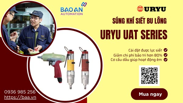 Súng khí siết bu lông chất lượng Nhật Bản URYU UAT series