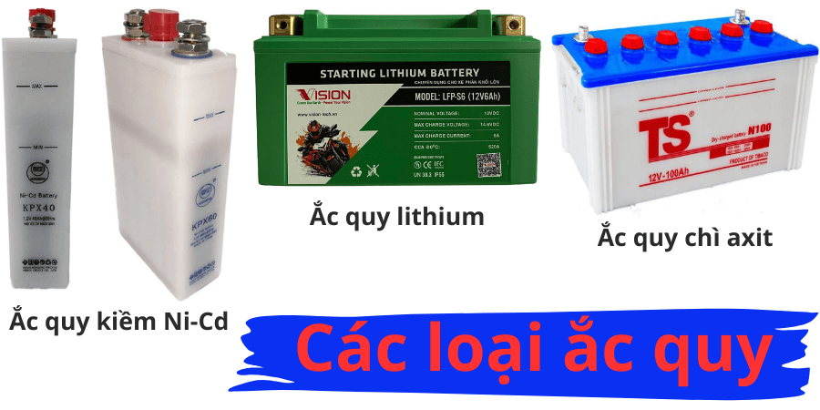 Phân loại ắc quy theo cấu tạo
