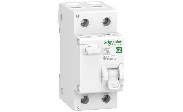 Aptomat chống giật, quá tải (RCBO) SCHNEIDER EZ9D34610 1P+N 10A 30mA