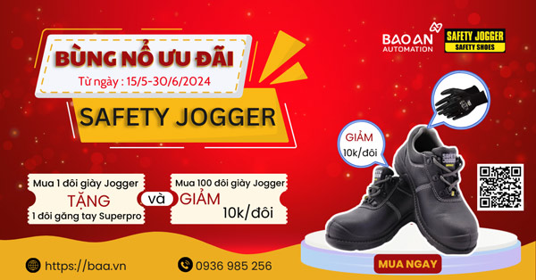 bùng nổ ưu đãi kép khi mua giày bảo hộ safety jogger