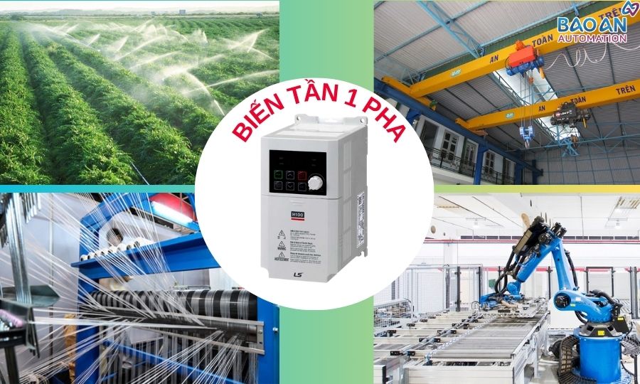 Ứng dụng của biến tần 1 pha Ứng dụng của biến tần 1 pha