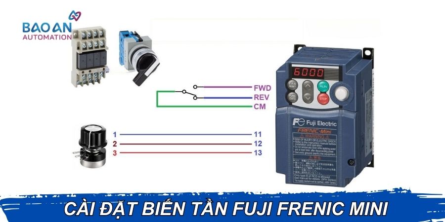 Hướng dẫn cài đặt biến tần Fuji Frenic Mini Hướng dẫn cài đặt biến tần Fuji Frenic Mini