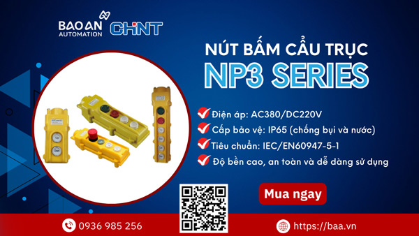 Nút bấm điều khiển cẩu trục Chint NP3 series