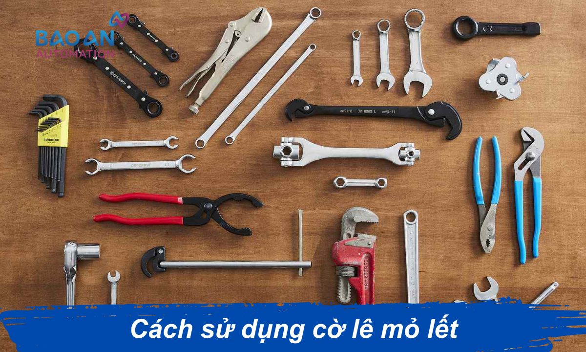 Cách sử dụng cờ lê mỏ lết Cách sử dụng cờ lê mỏ lết