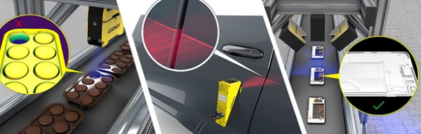 Ứng dụng cảm biến laser trong xử lý vật liệu và gói hàng, ô tô và điện tử