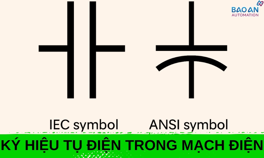 Ký hiệu của tụ điện trong mạch điện Ký hiệu của tụ điện trong mạch điện