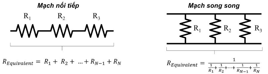 Sơ đồ mạch điện nối tiếp và song song Sơ đồ mạch điện nối tiếp và song song
