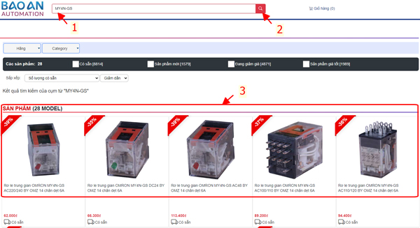Tìm kiếm theo mã hàng