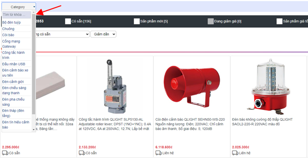 Tìm kiến theo cate