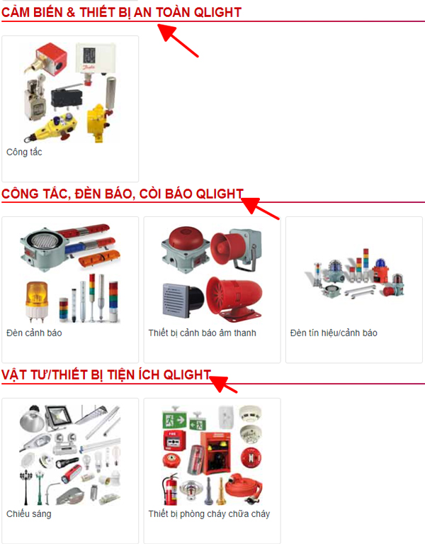 Tìm kiến theo nhóm sản phẩm