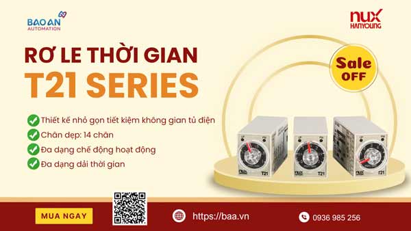 rơ le thời gian dòng t21 hanyoung