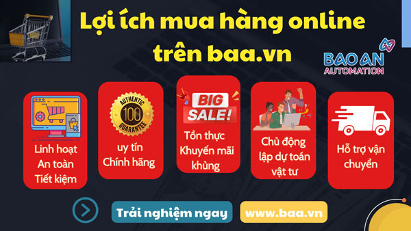 Lợi ích khi mua hàng online trên baa.vn