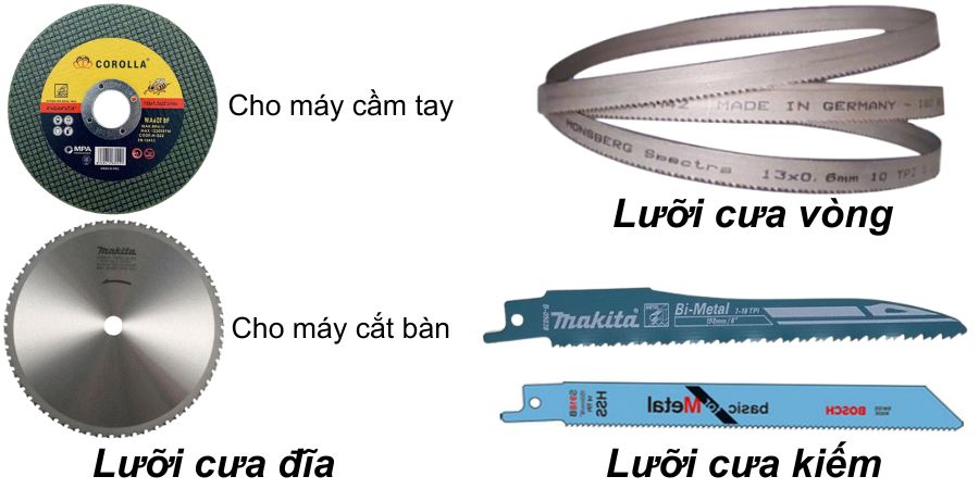 Các loại lưỡi cắt sắt phổ biến