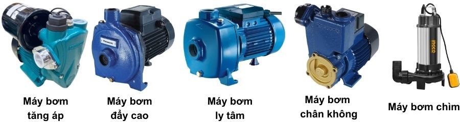 Các loại máy bơm nước gia đình Các loại máy bơm nước gia đình
