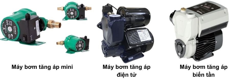 Các loại máy bơm tăng áp Các loại máy bơm tăng áp