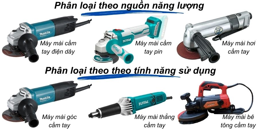 Phân loại máy mài cầm tay Phân loại máy mài cầm tay