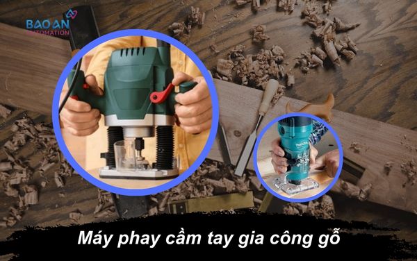 máy phay cầm tay gia công gỗ