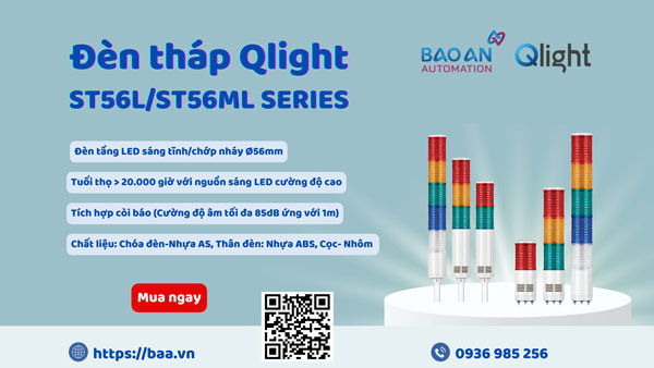 Đèn tháp LED Ø56mm Qlight (Hàn Quốc) ST56L/ST56ML series