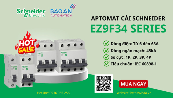 Aptomat cài Schneider EZ9F34 series