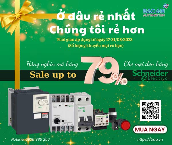 Thiết bị điện Schneider khuyến mại lên đến 79% trên baa.vn