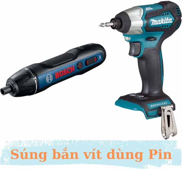Súng bắn vít dùng pin