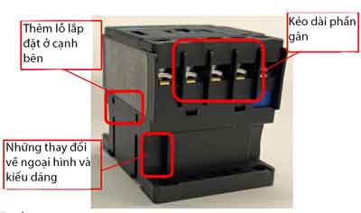 Thay đổi trên một số sản phẩm contactor NXC-M series