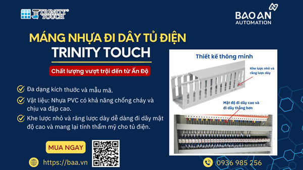 TRINITY TOUCH – MÁNG NHỰA ĐI DÂY TỦ ĐIỆN CAO CẤP ĐẾN TỪ ẤN ĐỘ